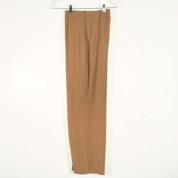 Monterey Bay Womens Pants Size 8 Wide Leg Chamise Feel Beige Side Zip - Picture 8 of 9